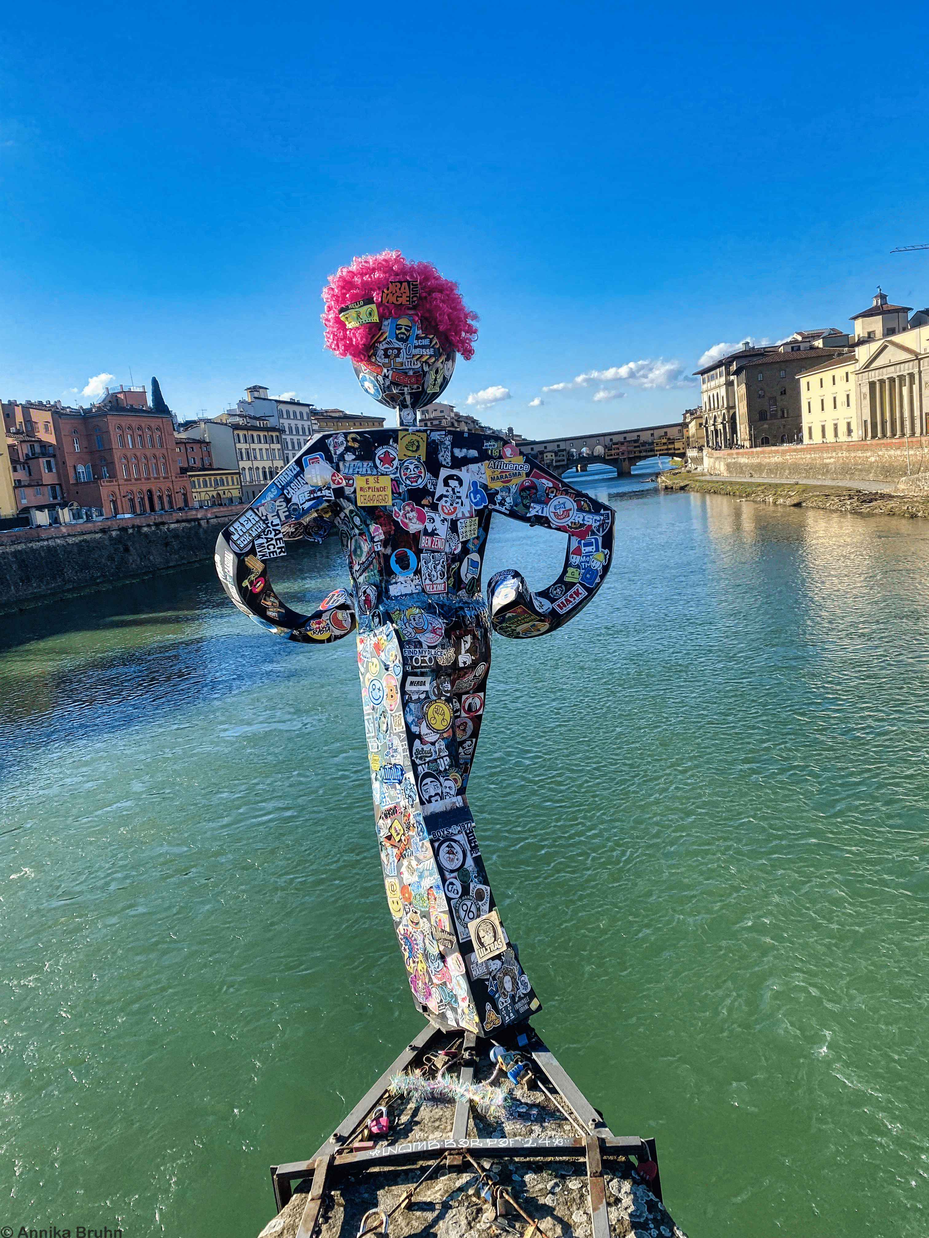 Figur auf der Ponte alle Grazie